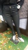 Lançamento! Calça Sarja Resinada Bolsos Preta