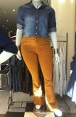 Calça Flare Azul Royal de Sarja Cós Largo 2 botões