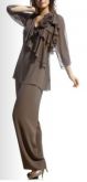 Pantalona Social Chiffon Dupla Elástico